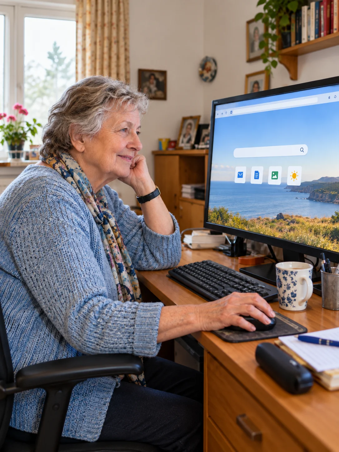 Nachher: Aufgeräumter Bildschirm ohne Werbung